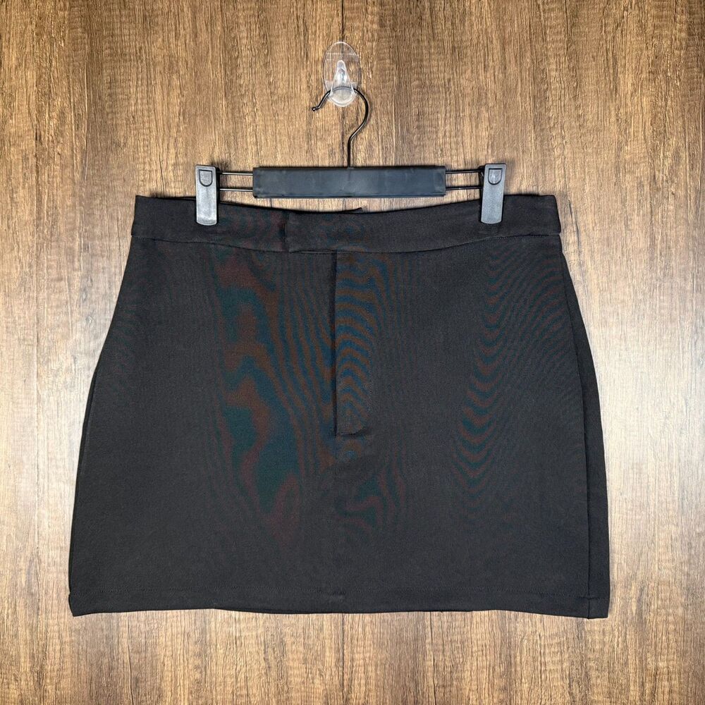 SHEIN Black High-Waisted Mini Skirt Large 8/10